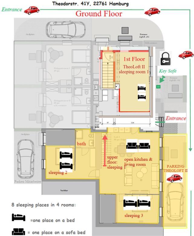 Apartment mit 3 Schlafzimmern - TheoLoft II