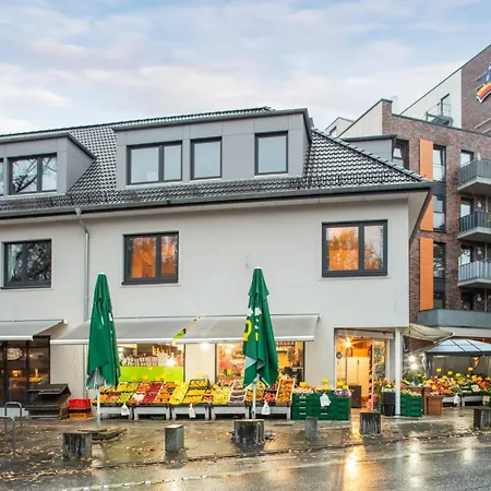 Apartment Kranich mit 3 Zimmern, top Infrastrukturlage HH Langenhorn, nähe Airport, Boxspringbetten und Arbeitsplätzen mit Glasfaser WLAN-2